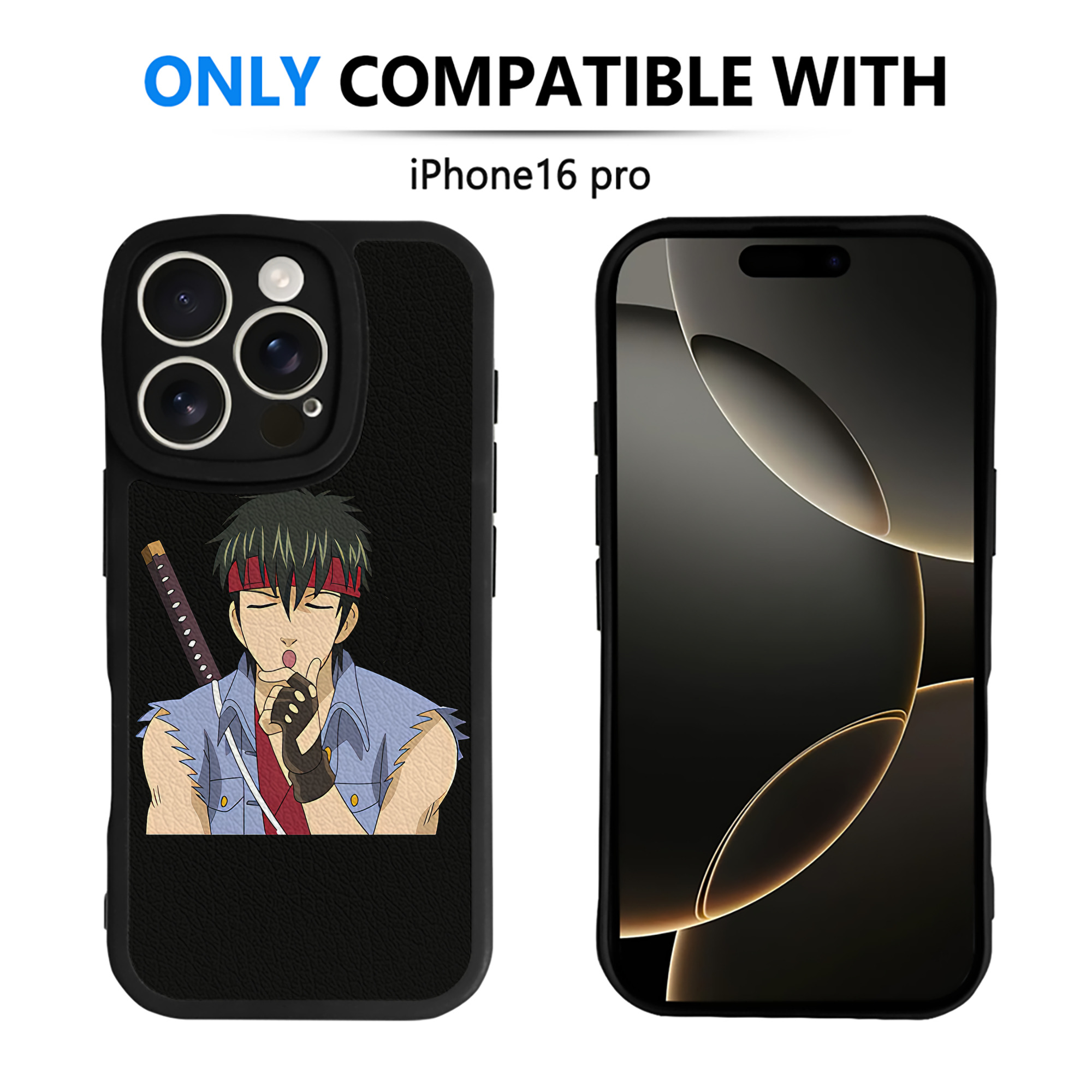 （画像用） ぎんたま 坂田銀時（さかたぎんとき） 神楽 志村新八（しむら しんぱち） GINTAMA Sakata Gintoki Kagura Shimura Shinpachi 【iPhone 16シリーズ対応】シリコンスマホケース（レザー調） 材質：シリコン